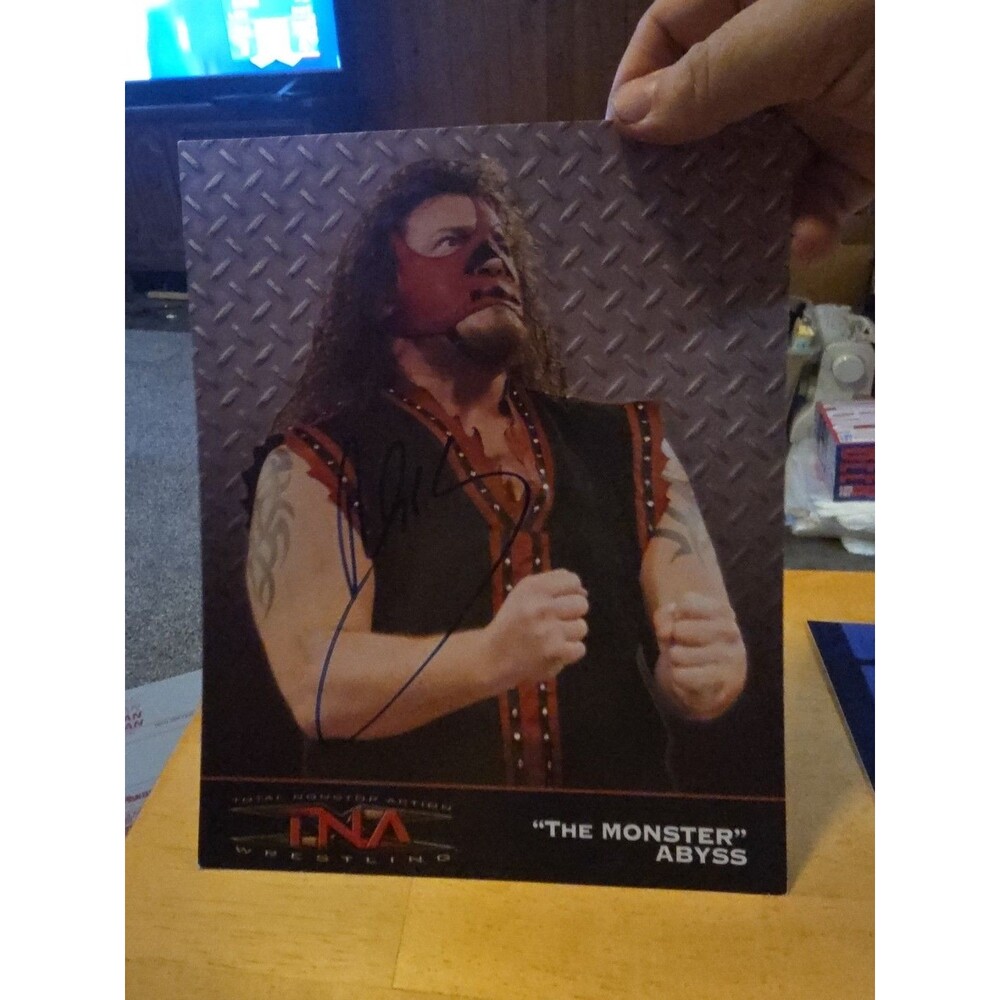 Signed The Monster Abyss 8x10 TNA Autograph